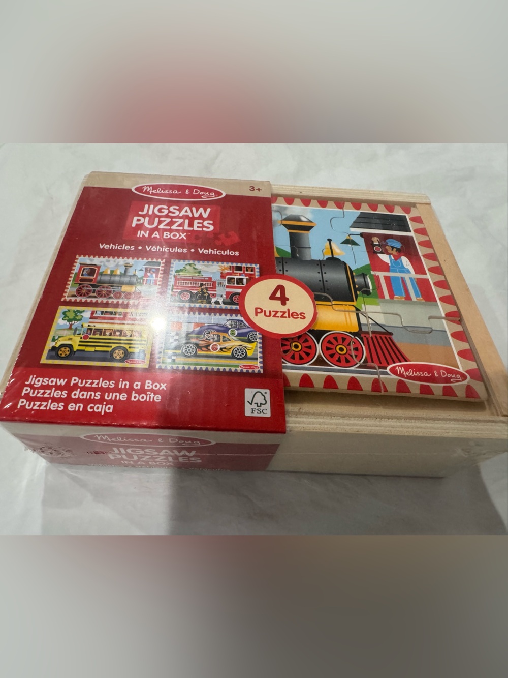 Melissa & Doug Jigsaw Puzzles In a Box - Vehicles
